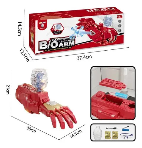 MANO ROBOTICA IRON MAN - LANZADOR DE HIDROGEL