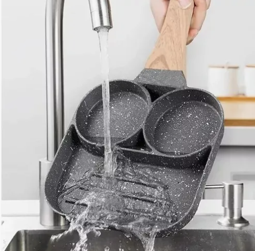 🍳 ¡SARTEN ANTIADHERENTE 3 EN 1 Y SIN MEZCLAR SABORES!