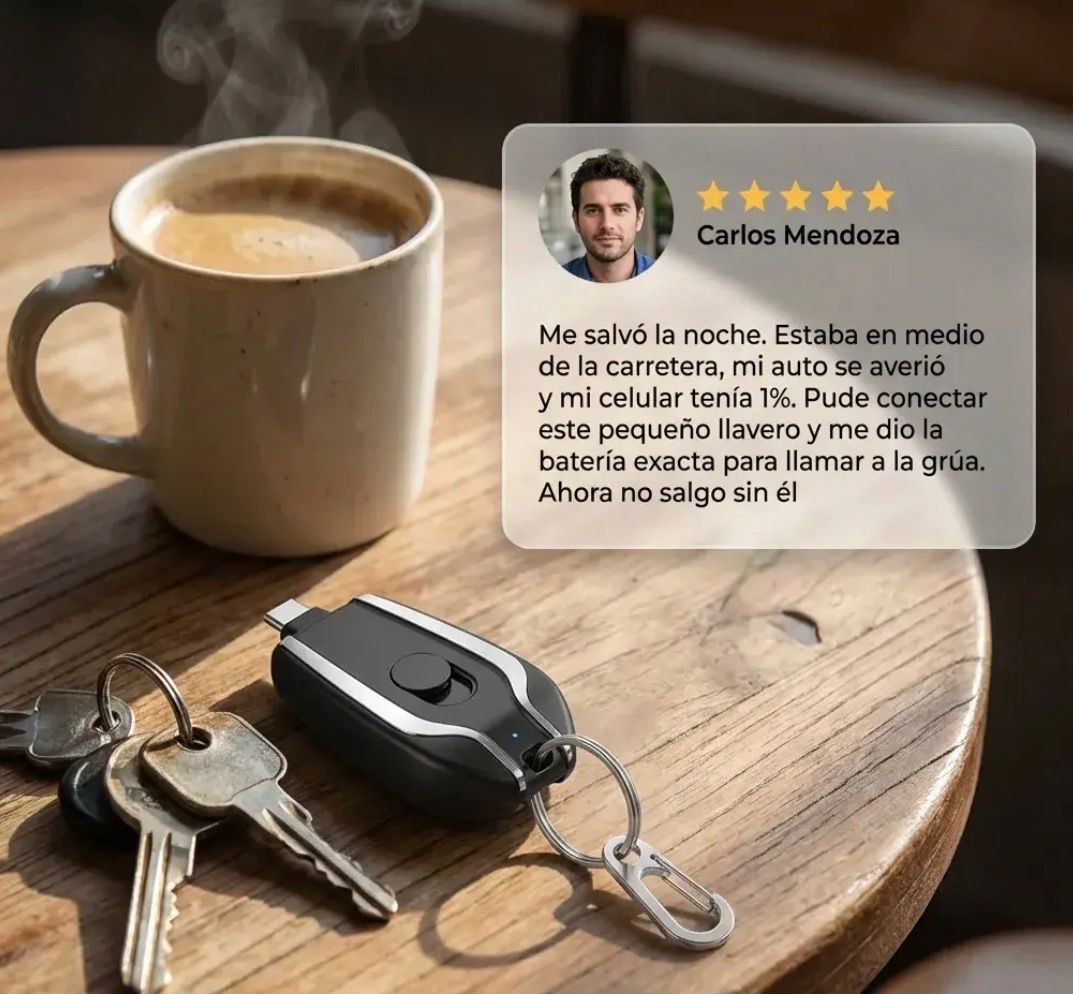 Llavero batería mini 1500mAh
