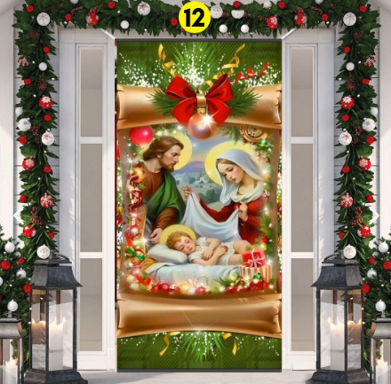 FUNDAS NAVIDEÑAS PARA PUERTAS + ENVIO GRATIS Y PAGO CONTRAENTREGA