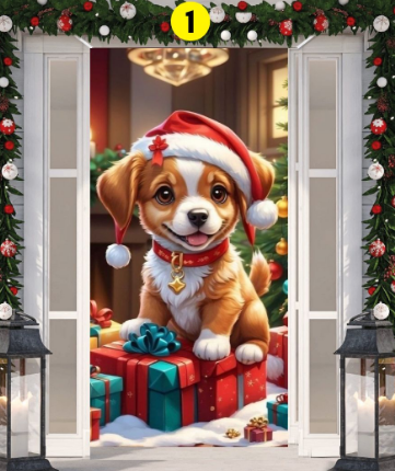 FUNDAS NAVIDEÑAS PARA PUERTAS + ENVIO GRATIS Y PAGO CONTRAENTREGA