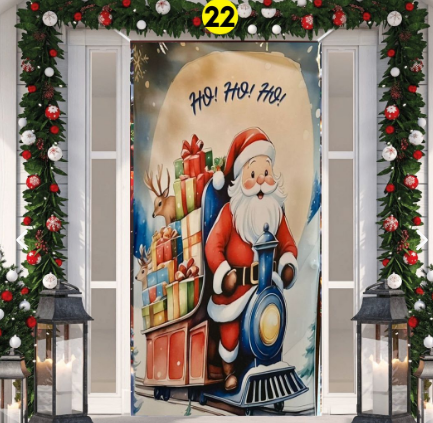 FUNDAS NAVIDEÑAS PARA PUERTAS + ENVIO GRATIS Y PAGO CONTRAENTREGA