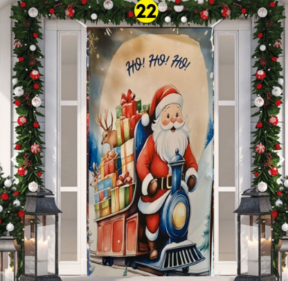 FUNDAS NAVIDEÑAS PARA PUERTAS + ENVIO GRATIS Y PAGO CONTRAENTREGA