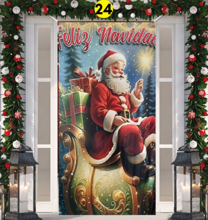 FUNDAS NAVIDEÑAS PARA PUERTAS + ENVIO GRATIS Y PAGO CONTRAENTREGA