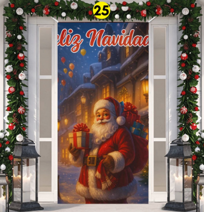 FUNDAS NAVIDEÑAS PARA PUERTAS + ENVIO GRATIS Y PAGO CONTRAENTREGA
