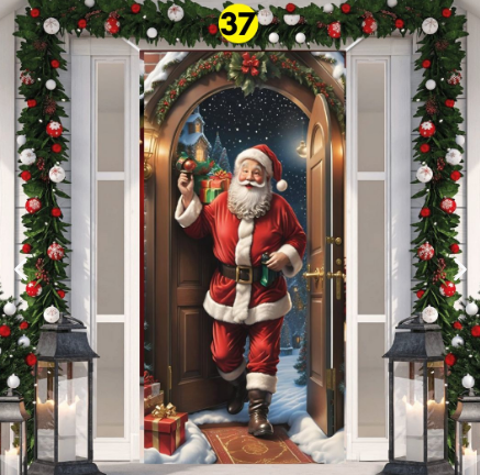 FUNDAS NAVIDEÑAS PARA PUERTAS + ENVIO GRATIS Y PAGO CONTRAENTREGA