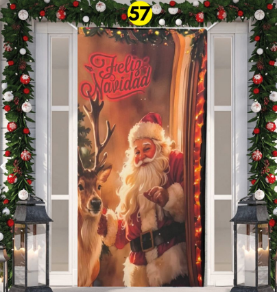 FUNDAS NAVIDEÑAS PARA PUERTAS + ENVIO GRATIS Y PAGO CONTRAENTREGA