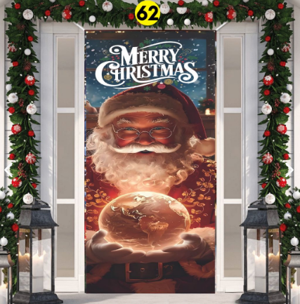 FUNDAS NAVIDEÑAS PARA PUERTAS + ENVIO GRATIS Y PAGO CONTRAENTREGA