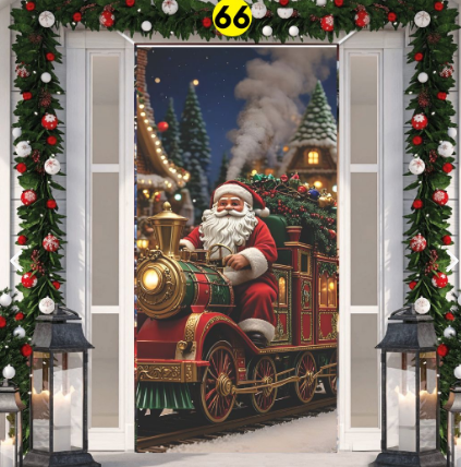 FUNDAS NAVIDEÑAS PARA PUERTAS + ENVIO GRATIS Y PAGO CONTRAENTREGA