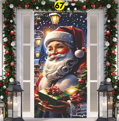 FUNDAS NAVIDEÑAS PARA PUERTAS + ENVIO GRATIS Y PAGO CONTRAENTREGA