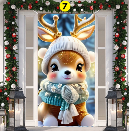 FUNDAS NAVIDEÑAS PARA PUERTAS + ENVIO GRATIS Y PAGO CONTRAENTREGA