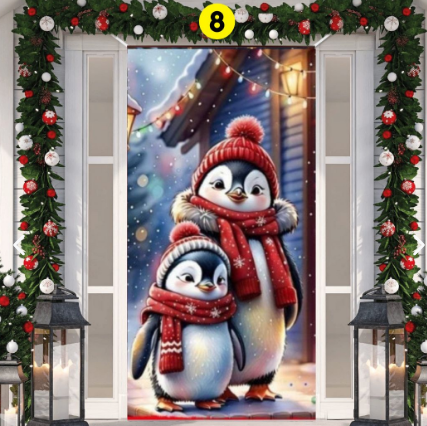 FUNDAS NAVIDEÑAS PARA PUERTAS + ENVIO GRATIS Y PAGO CONTRAENTREGA