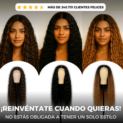¡NUEVA! PELUCA DE SEDA NATURAL | PARA MUJERES QUE BRILLAN SIN PEDIR PERMISO