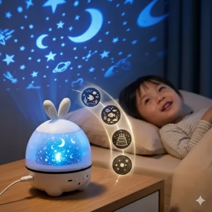 ⭐LÁMPARA PROYECTORA MÁGICA  DE FIGURAS INFANTILES   + CUENTOS PARA DORMIR ⭐