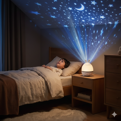 ⭐LÁMPARA PROYECTORA MÁGICA  DE FIGURAS INFANTILES   + CUENTOS PARA DORMIR ⭐