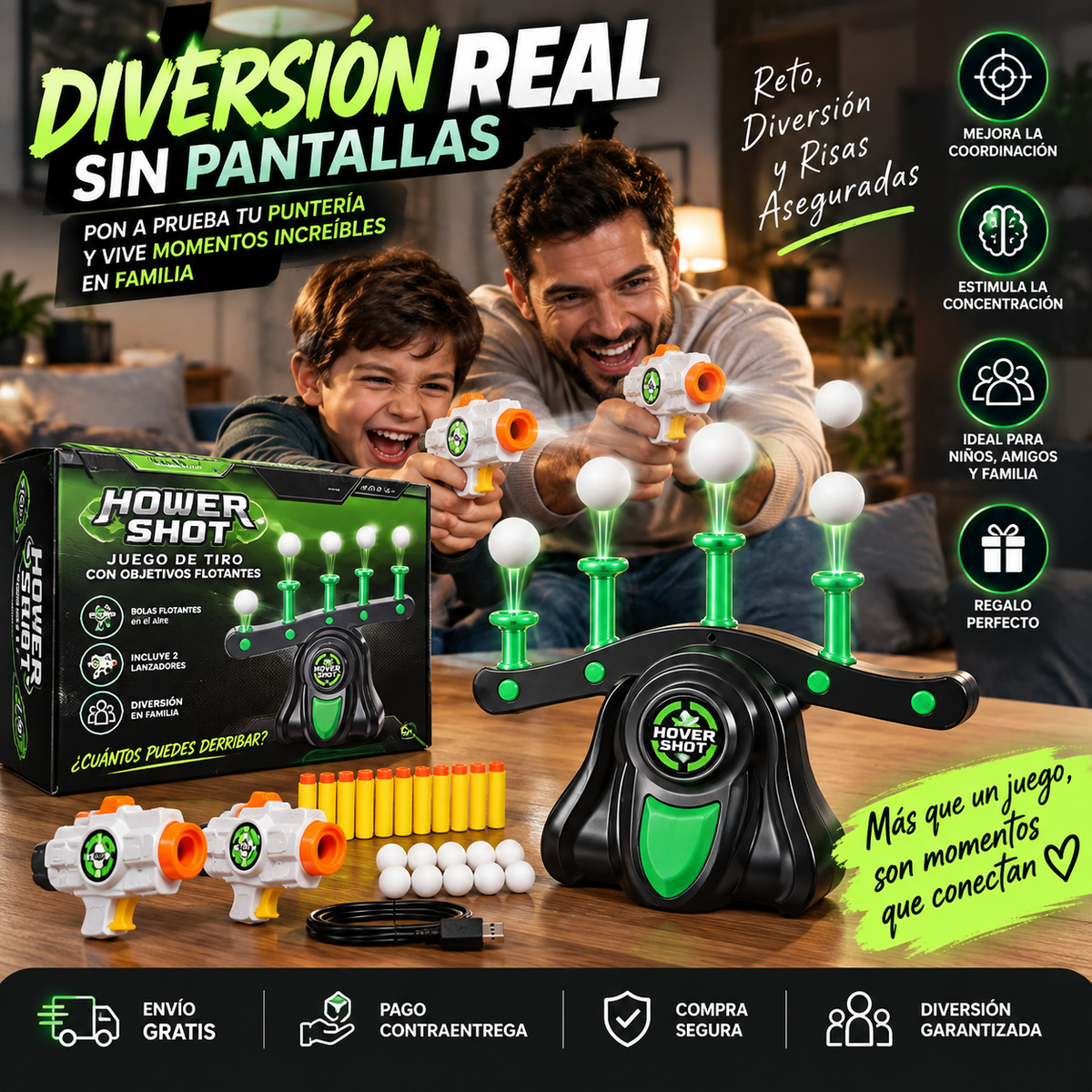 Hover Shot: Tiro al blanco gravitacional