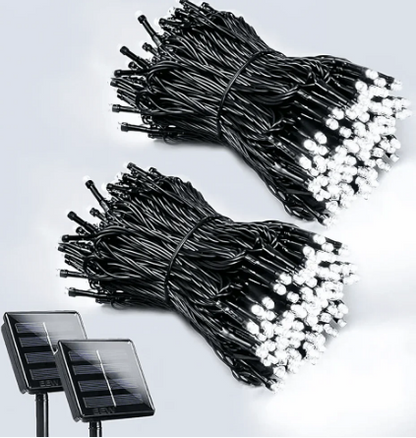 LUCES NAVIDEÑAS CON PANEL SOLAR - COMPRA 1 RECIBE 2  (20 metros)