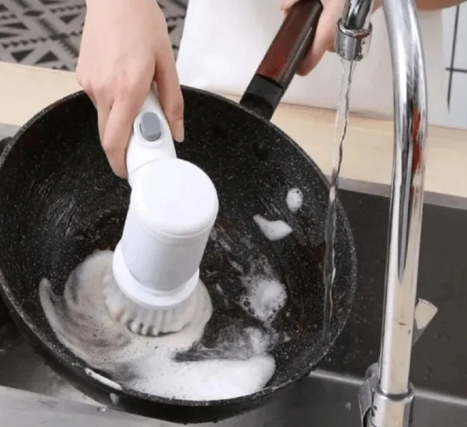 LIMPIAR NUNCA HABÍA SIDO TAN FÁCIL HASTA QUE LLEGÓ EL CEPILLO ELÉCTRICO INALÁMBRICO 5 en 1 🤩