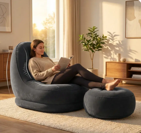Tu sofá inflable para una comodidad real donde quieras, sin complicaciones