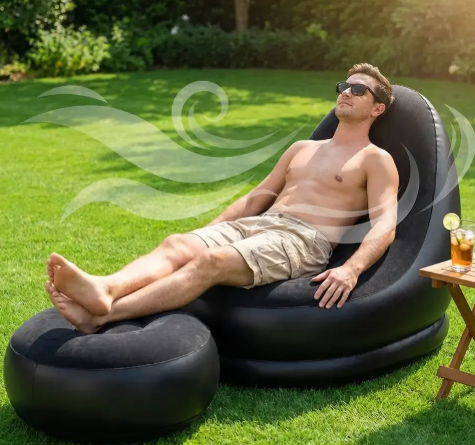 Tu sofá inflable para una comodidad real donde quieras, sin complicaciones