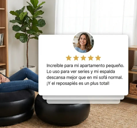 Tu sofá inflable para una comodidad real donde quieras, sin complicaciones