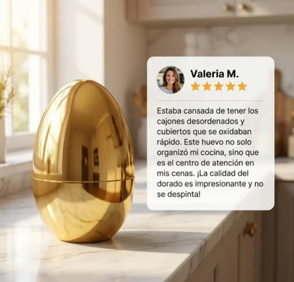 JUEGO DE CUBIERTOS X 24 PIEZAS CON ESTUCHE DORADO LUJOSO