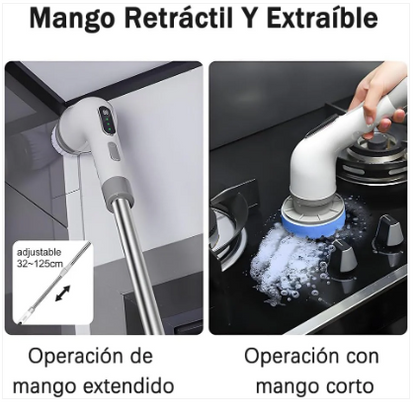 LIMPIAR NUNCA HABÍA SIDO TAN FÁCIL HASTA QUE LLEGÓ EL CEPILLO ELÉCTRICO INALÁMBRICO GIRATORIO 🤩