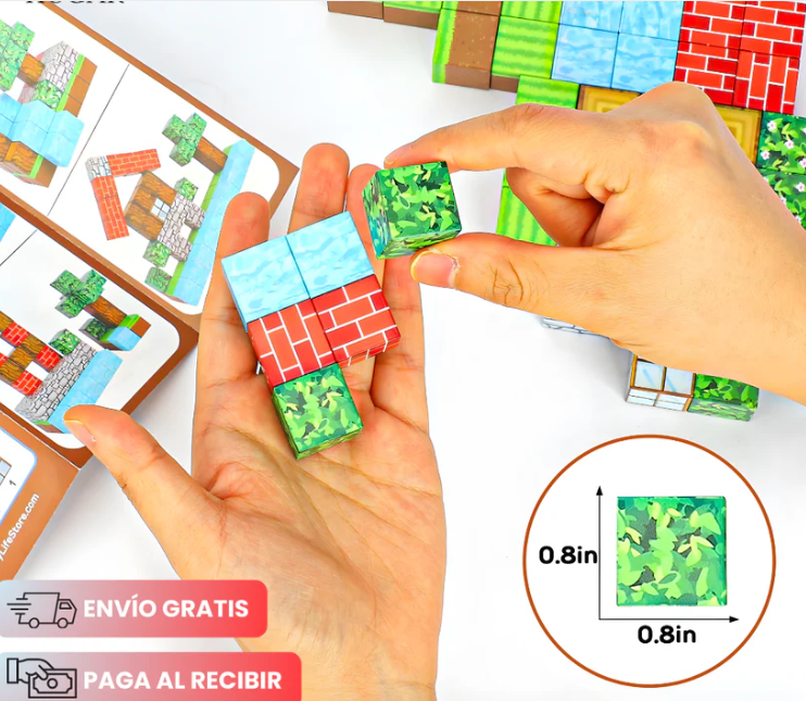 Mundo Minecraft - cubos magneticos