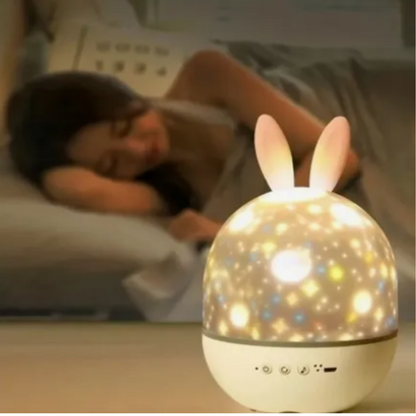LÁMPARA PROYECTORA MÁGICA  DE FIGURAS    + CUENTOS PARA DORMIR