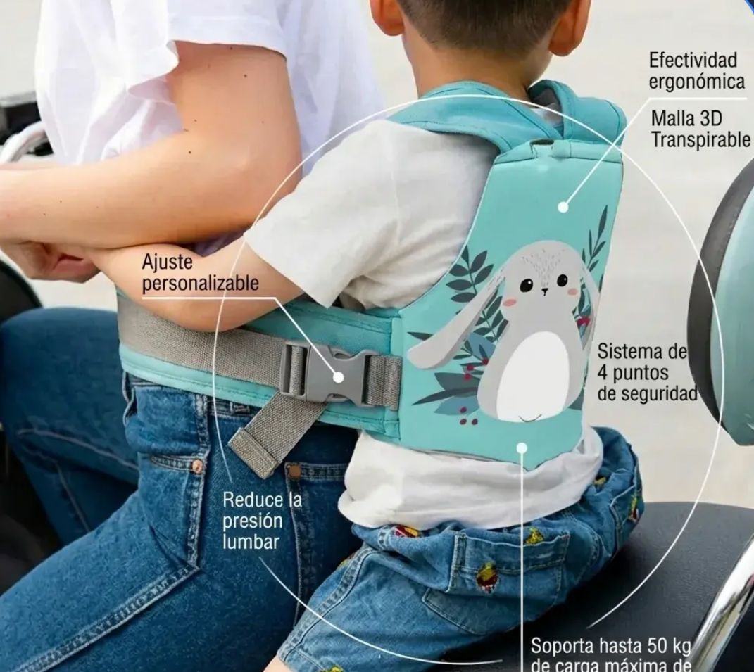 Arnes moto para niños ajustable